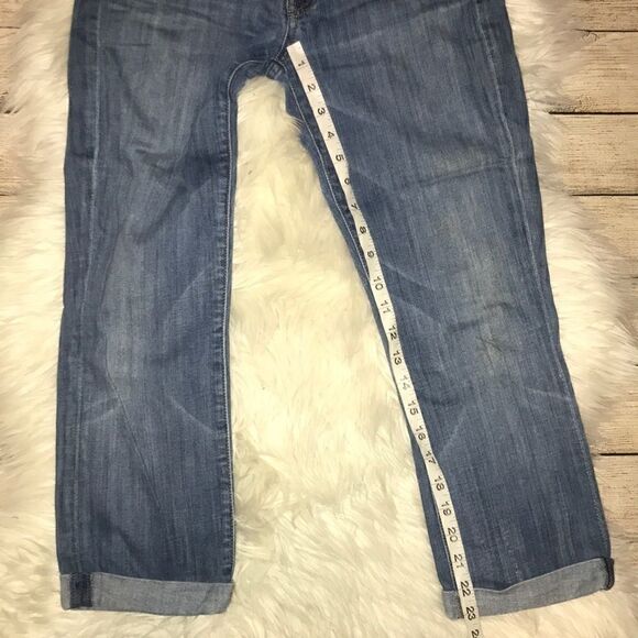 7FAM The Skinny Crop & Roll Denim Jeans - Picture 7 of 7